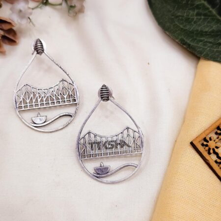 Howrah bridge earrings pure brass material